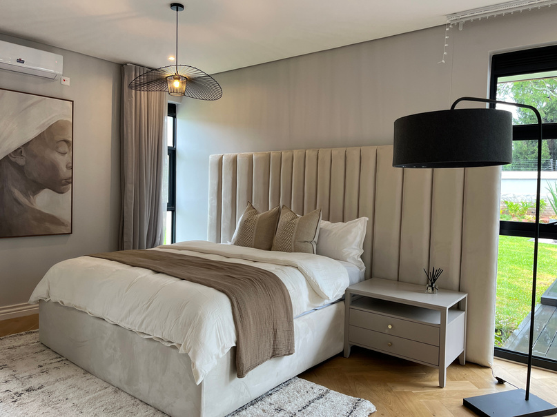Styled apartment seating area